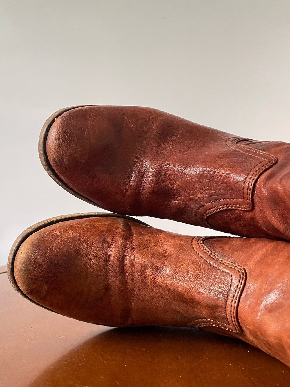 Frye Anna Shortie Brown Leather women’s Ankle Boots | US 6.5 - Picture 5 of 8